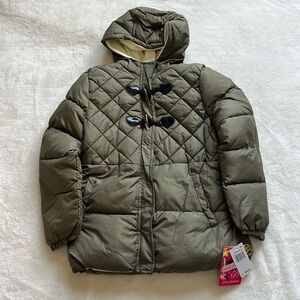 NWT, Large(14) Winter Jacket - Quilted Fleece Lined Windbreaker Puffer Coat.